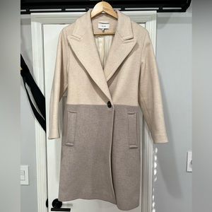 Reiss Two Tone Wool Coat